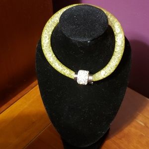 Nwot mesh crystal bracelet